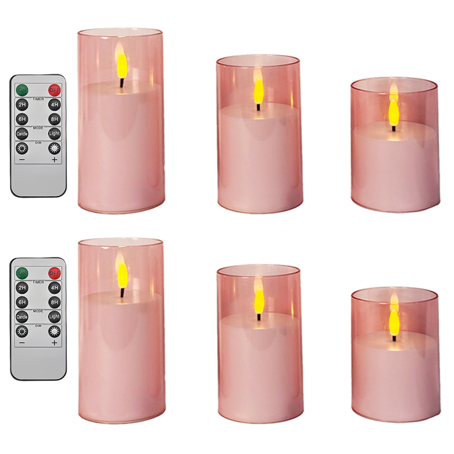 LED Electric Candles for Home Decor, Battery-Powered with Timer Function