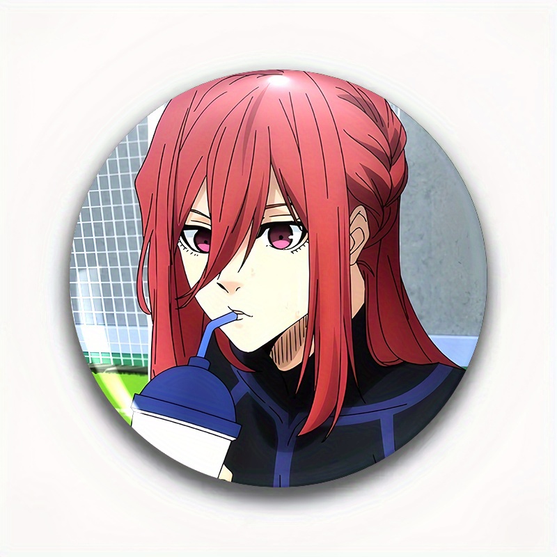 TEMU Men's Stylish Brooch Featuring Anime Cartoon Designs, Suitable For Genders. A Round Pin That Makes A Fashionable Accessory For , Colleagues, And