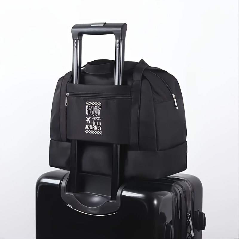 TEMU 20l Large Capacity Double-layer Travel Organizer Bag | Dry Wet Handbag | Gym Swimming Toiletry Bag | Unisex Sports Fitness Bag | Portable Travel