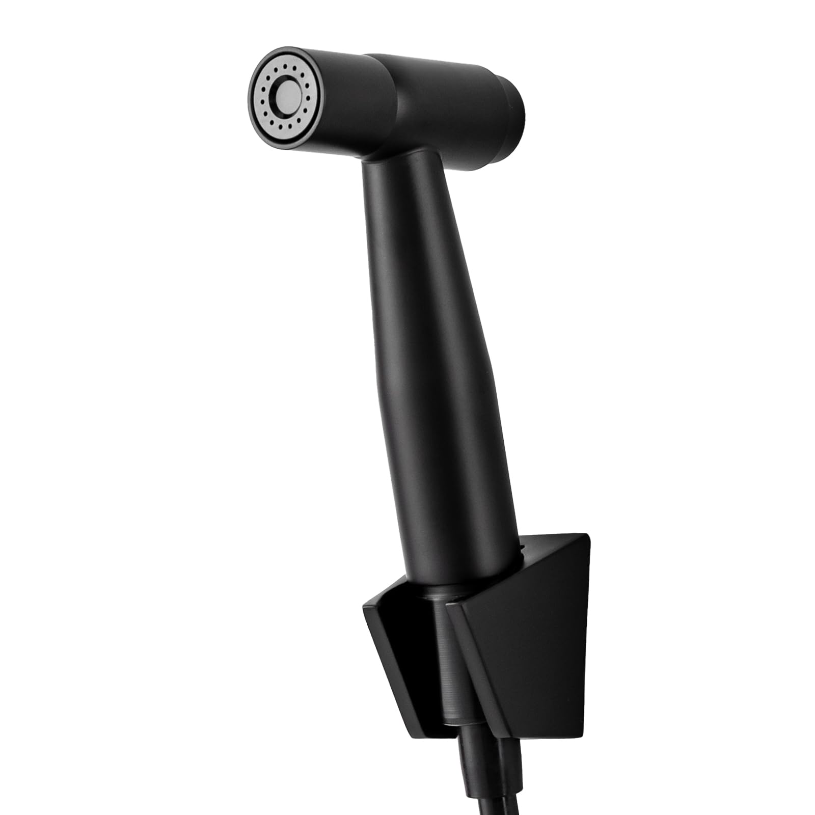 Image of Zenostore Wall-mounted Kitchen Faucet, Stainless Steel With Spray Gun, 360 Degree Swivel, Single Lever Mixer, Adjustable Water Outlet Mode (black)