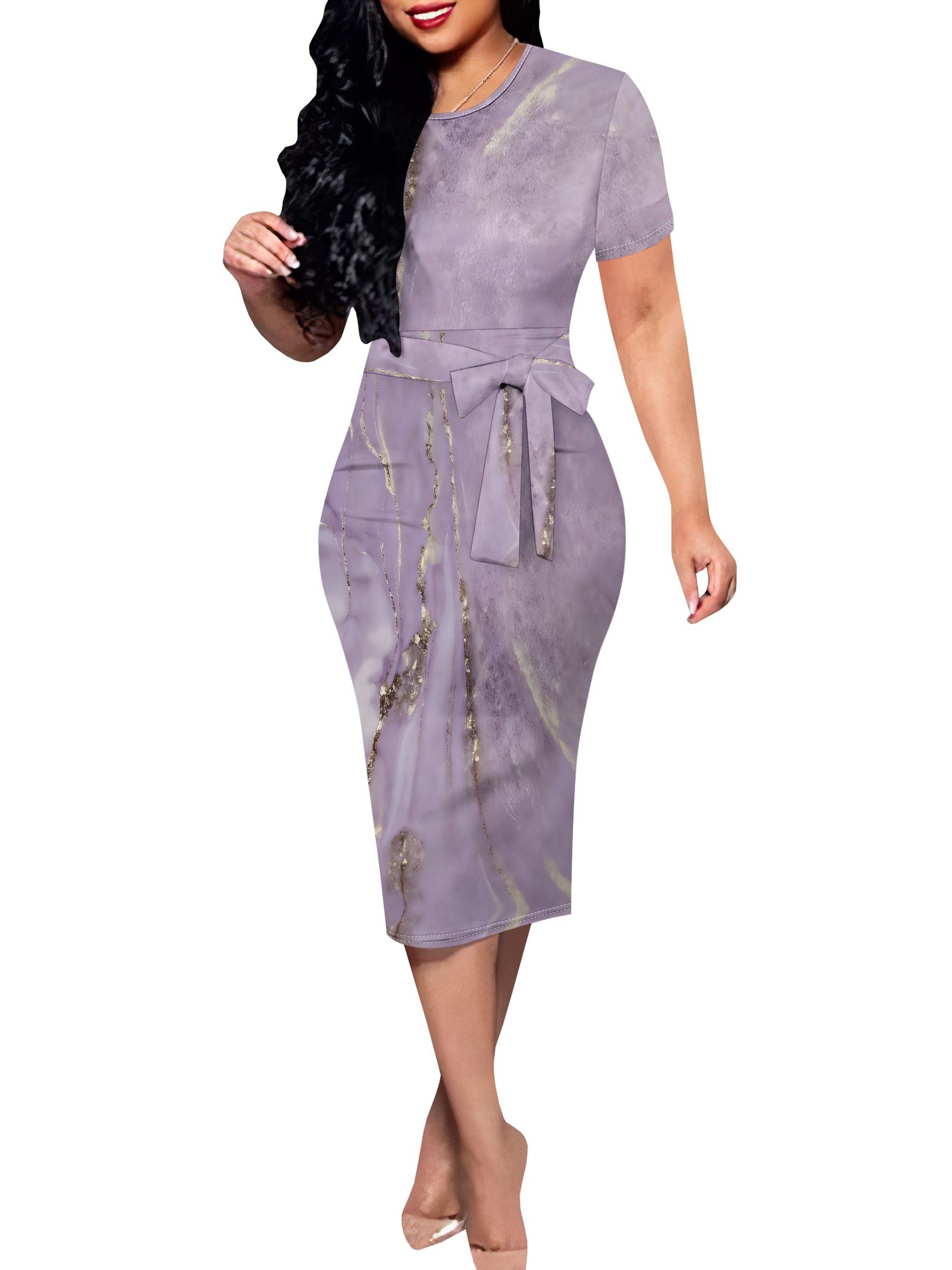 lavender dress women sold on Temu United States