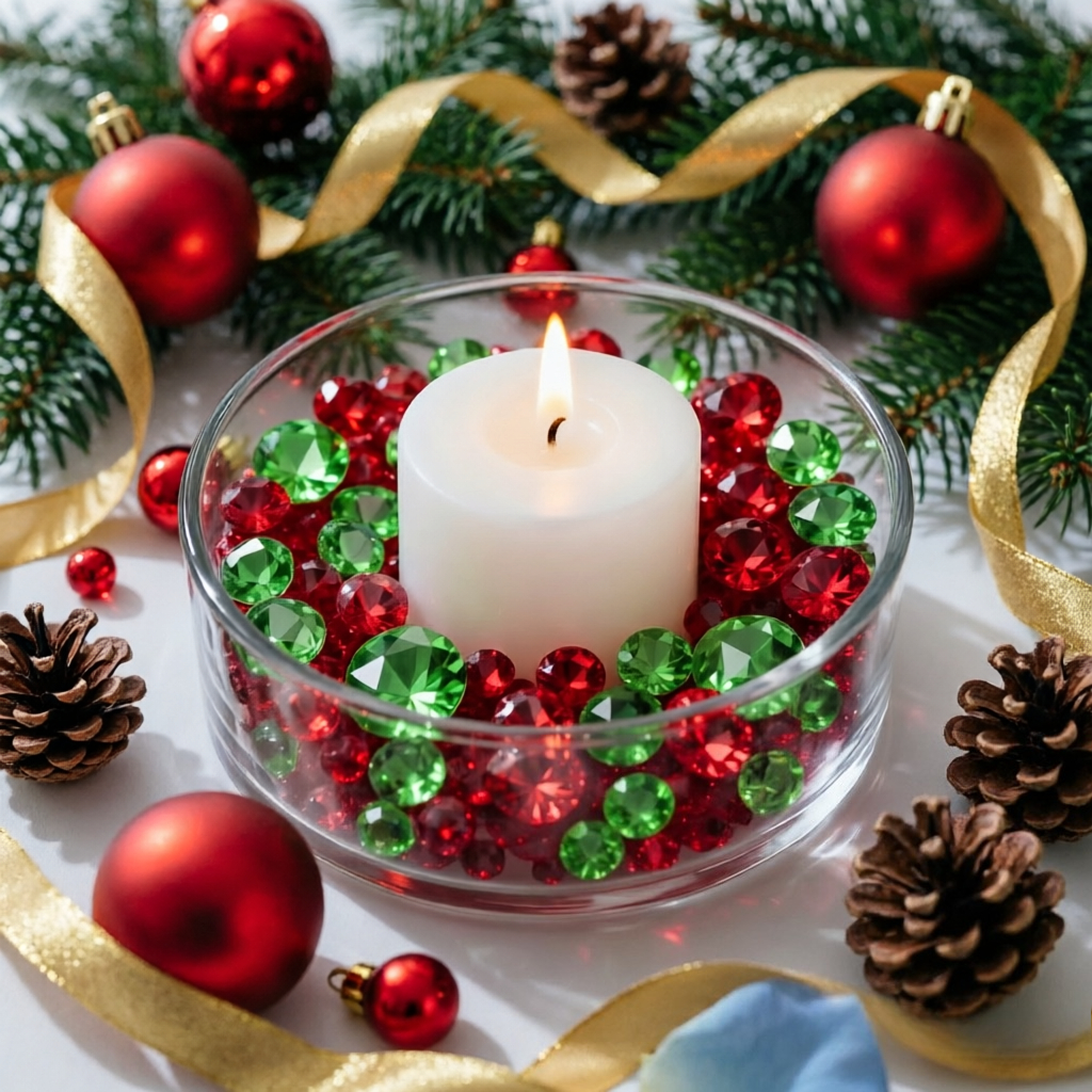 TEMU Ensemble de Noël de 860 pièces de , idéal pour garnitures de centres de table, décorations de table de mariage, Halloween, Noël, garnitures de