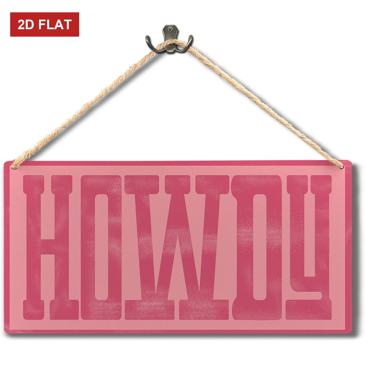 TEMU 2d Flat 3. 7.87 Inches Halloween And Christmas Gift Howdy Sign, Hot Pink Preppy Style Howdy Western Wooden Sign Wall Hanging, Pink Cowgirl Room