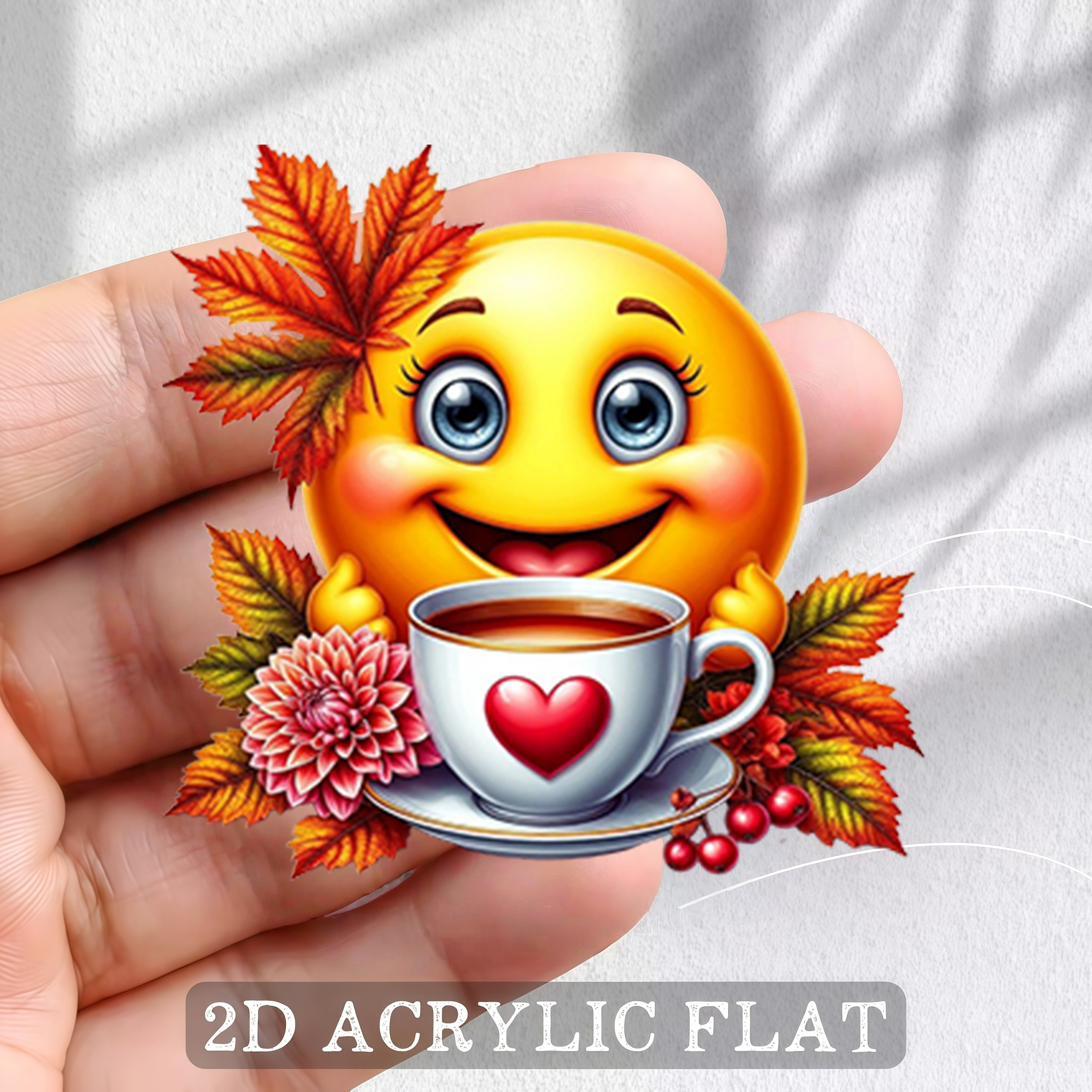 TEMU 1pc 2d Flat Printed Refrigerator Magnet Decorative Sticker, Refrigerator Magnet, Bright And Long-, Stable Adsorption And Not Easy To Fall Off,