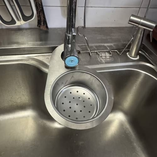 home kitchen artifact swan shaped stainless steel drain basket non drilling installation fit non damaging to the wall double layer design drain garbage filtration dry and wet partitioning high quality stainless steel
