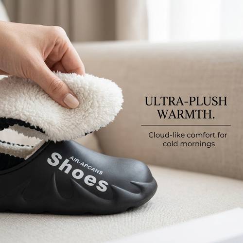 men women high quality winter slippers with warm plush fleece lining anti slip eva sole thick sole indoor outdoor house shoes suitable for wet floors fuzzy lining clogs for cozy footwear