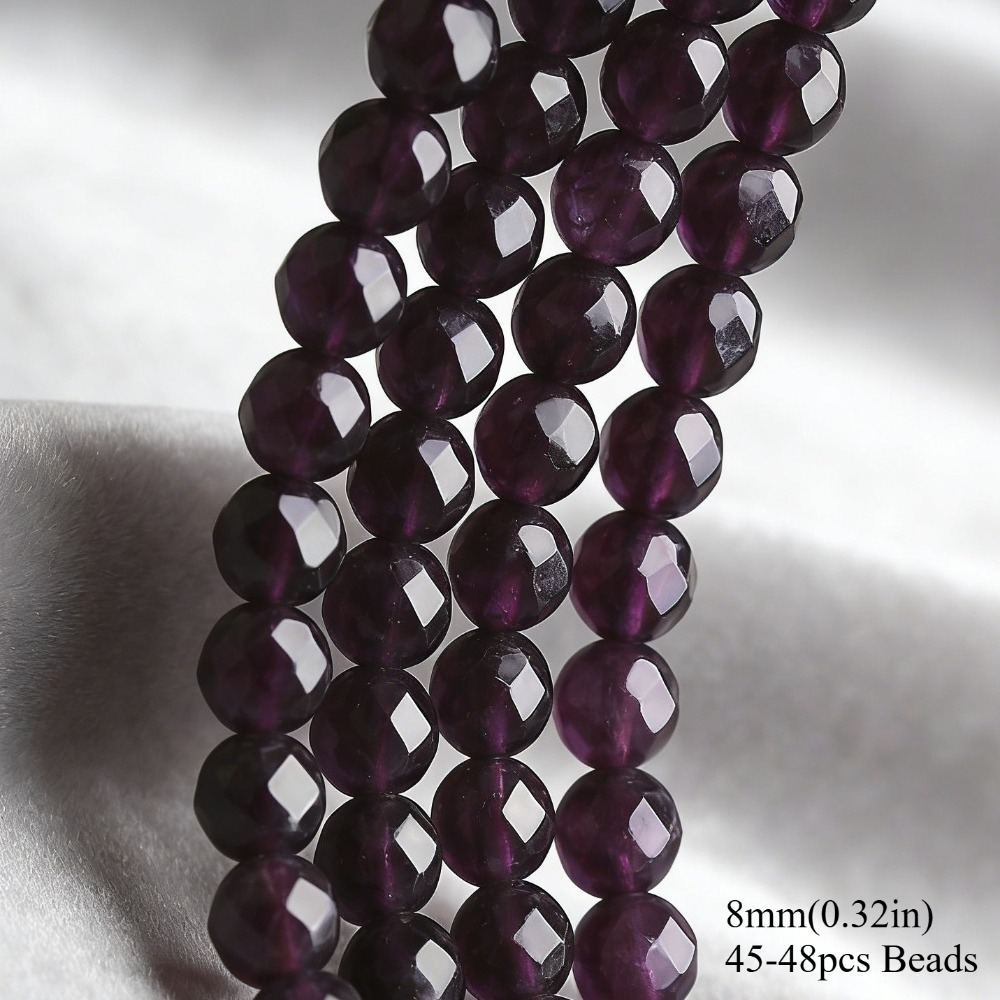 TEMU AA Piedra Natural Facetada de Calidad, Hermosas Cuentas Espaciadoras Sueltas para Fabricación de Joyas, Elegantes Pulseras, Collares, Aretes,