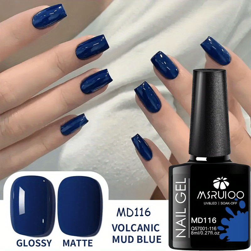 Image of 1 Bottle Msruioo / Lamp Nail Polish Gel - High Long-lasting Lamp Required Suitable For Diy Nail Art, Salon-quality / Lamp Compatible Polish For Women, Spring/summer Nail Gel For -