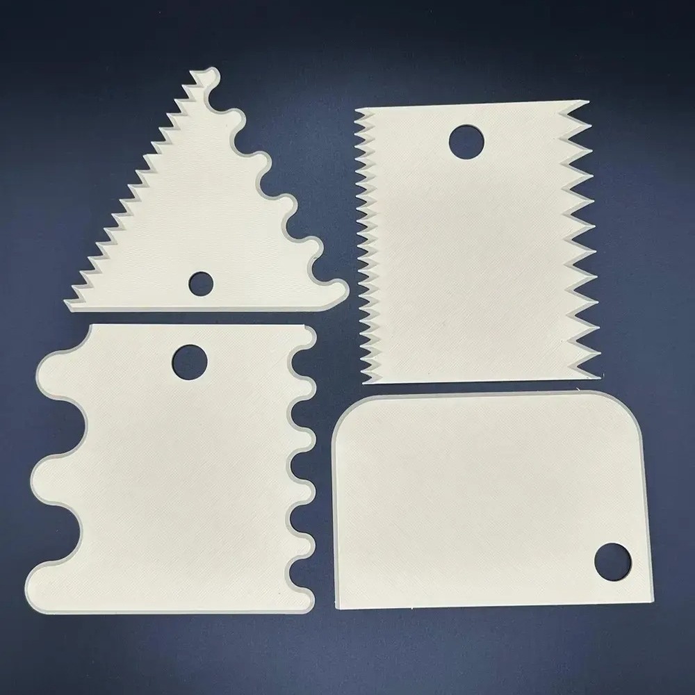 TEMU 4 raschietti per texture acrilica di precisione, adatti per fango di diatomee e motivi in ceramica - Strumento a affilati per pittura murale