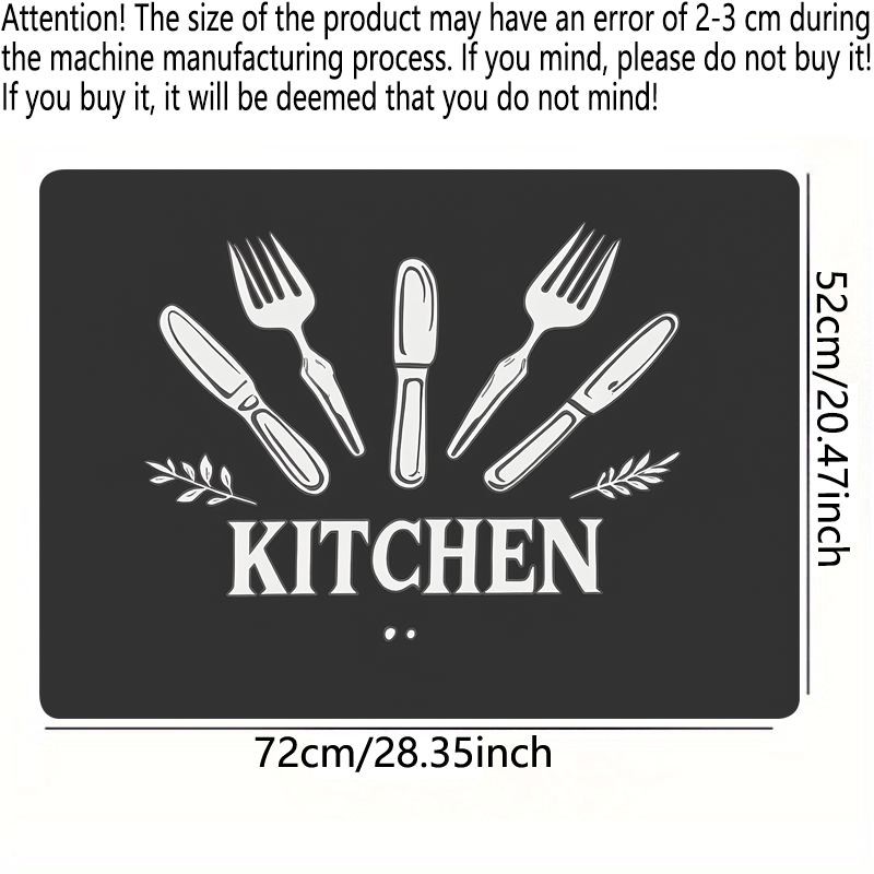 TEMU 1 pièce Cache-cuisinière élégant de blanche pour cuisine - Résistant à la chaleur et aux rayures, facile à nettoyer, tapis de cuisinière durable
