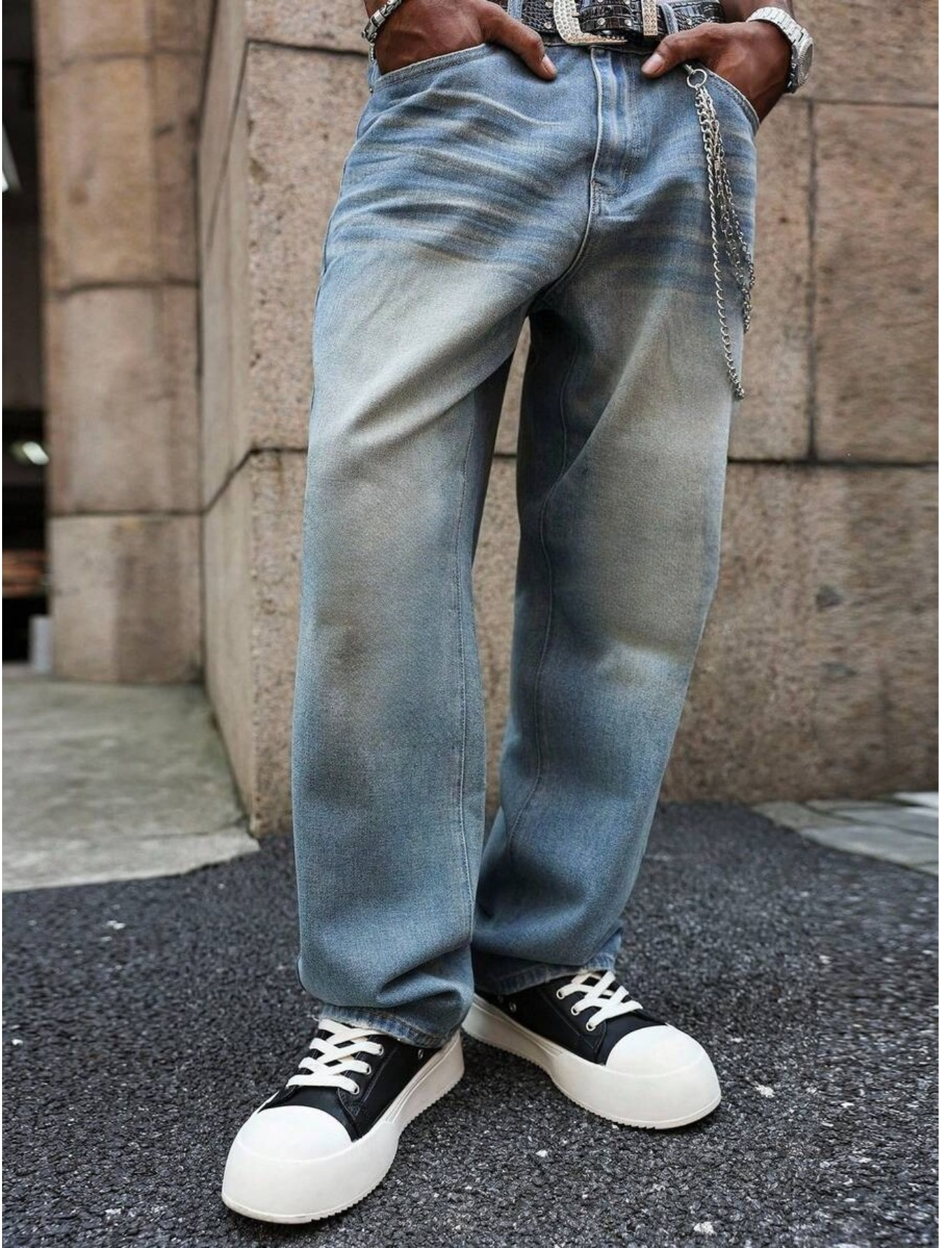 mens skinny jeans a fit featuring y2k goth harajuku emo - Temu