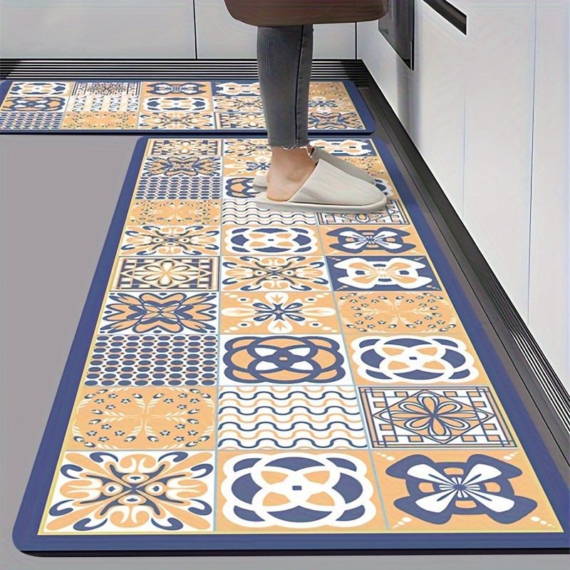 vintage diatomaceous mud mat super absorbent non     bathroom kitchen aisle and hotel use bathroom   decor   elegant flooring durable material hand wash only floor protector absorbent pad interior       Product details 3