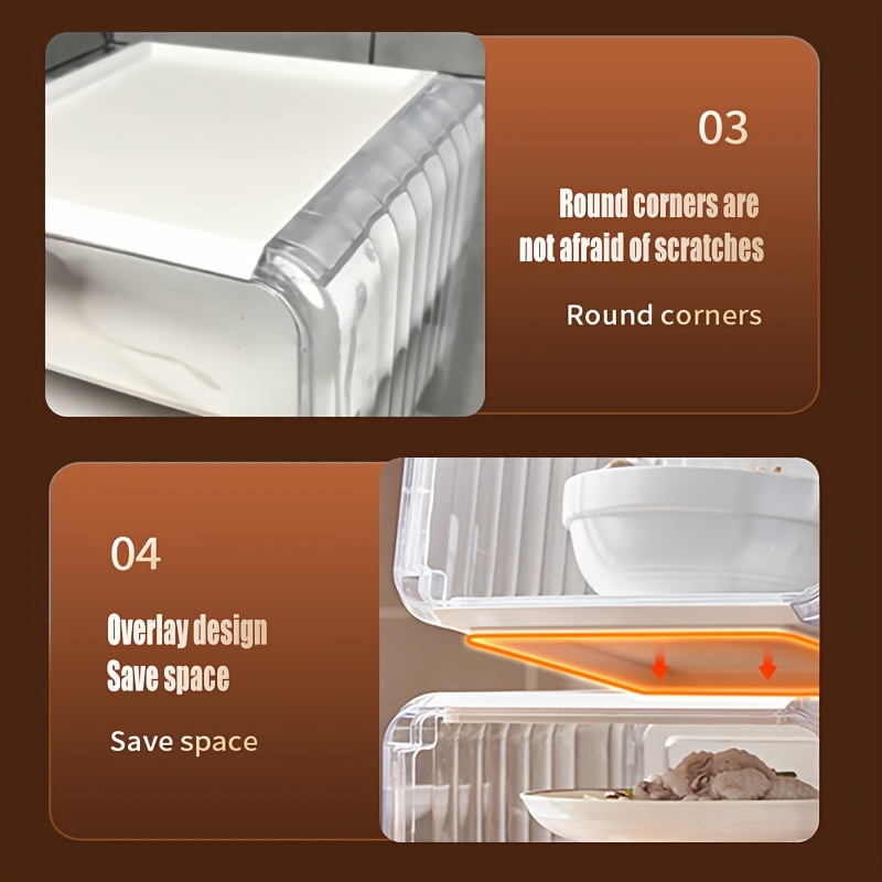 Multi-Layer Transparent Storage Rack with Dust-Proof & High Quality Design - Durable PP Plastic Organizer for Kitchen, Bathroom, Office - Clear Multi-Compartment Shelves for Utensils, Bottles, Snacks, Home Organization, Sturdy Construction, Home Organizers