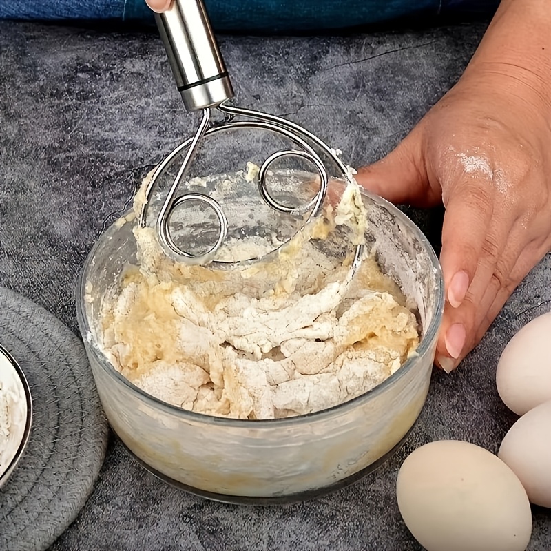 Stainless Steel Dough Whisk for Mixing and Baking