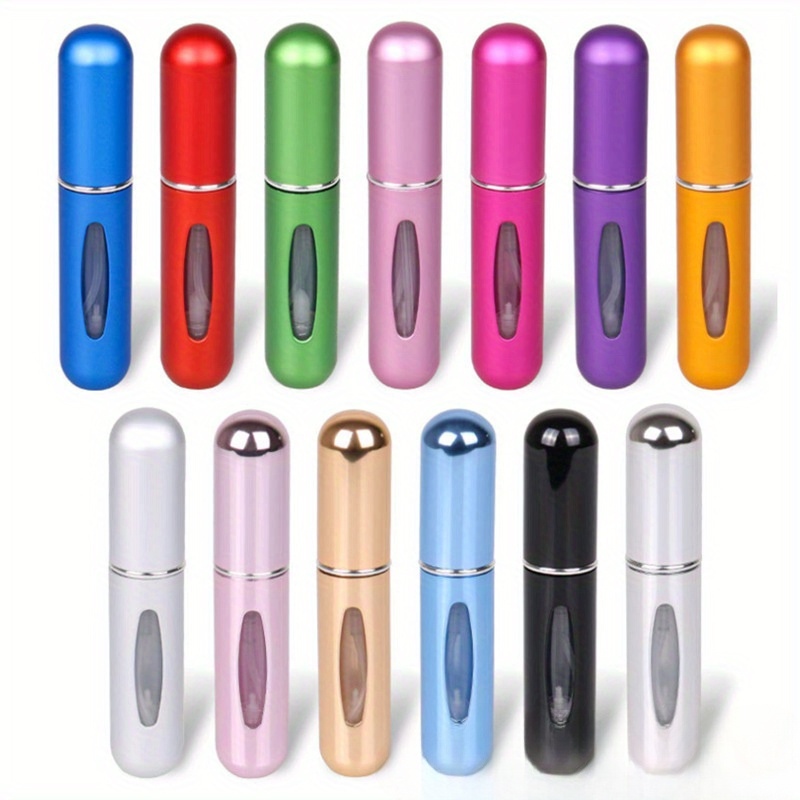 

1pc Hypoallergenic Mini Perfume Atomizers - Refillable & Portable, 0.17oz Travel Spray Bottles In Assorted Colors, Pvc-free Plastic, Ideal For Fragrance Storage, Perfume Refillable Bottles