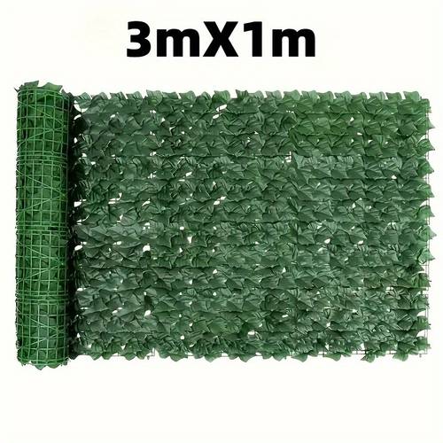 outdoor simulation of multifunctional artificial green decorative fence roll 1pc 100cm 50cm outdoor balcony and garden decoration lifelike leaves ideal christmas tree companion and holiday gift
