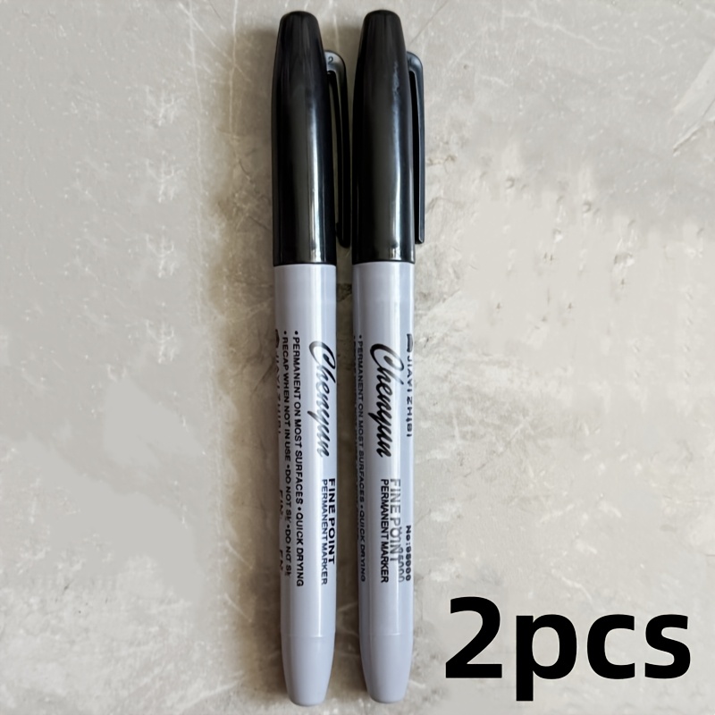 2 4pcs fine tip permanent markers quick drying waterproof 1mm fine tip smooth writing no   black ink for   art labeling ideal for professionals students gift wrapping durable permanent marker pens school supplies     ink office workers black ink ballpoint pen black ink pen fine pen mm fine point marker fine tip permanent marker black permanent marker school stationery pens stationery school