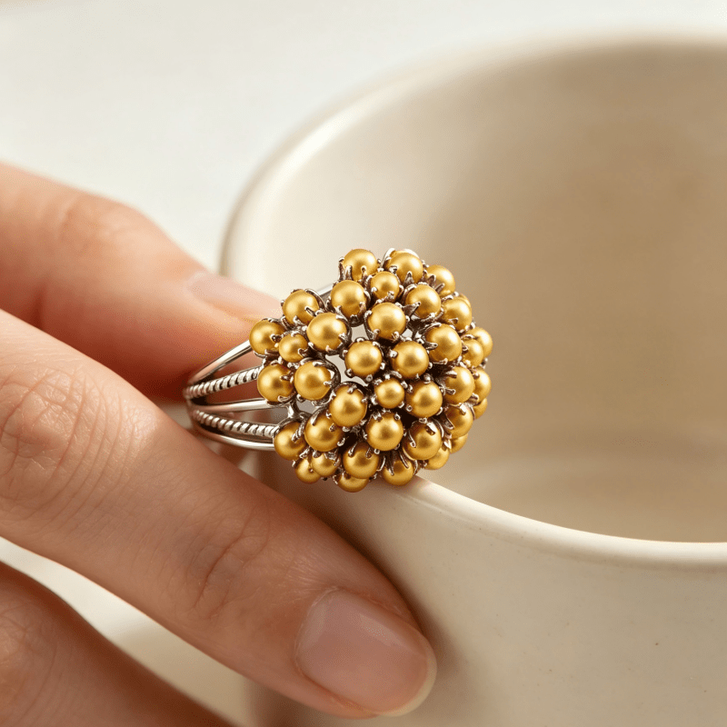 Elegant Flower Ring for Women, Perfect for Weddings