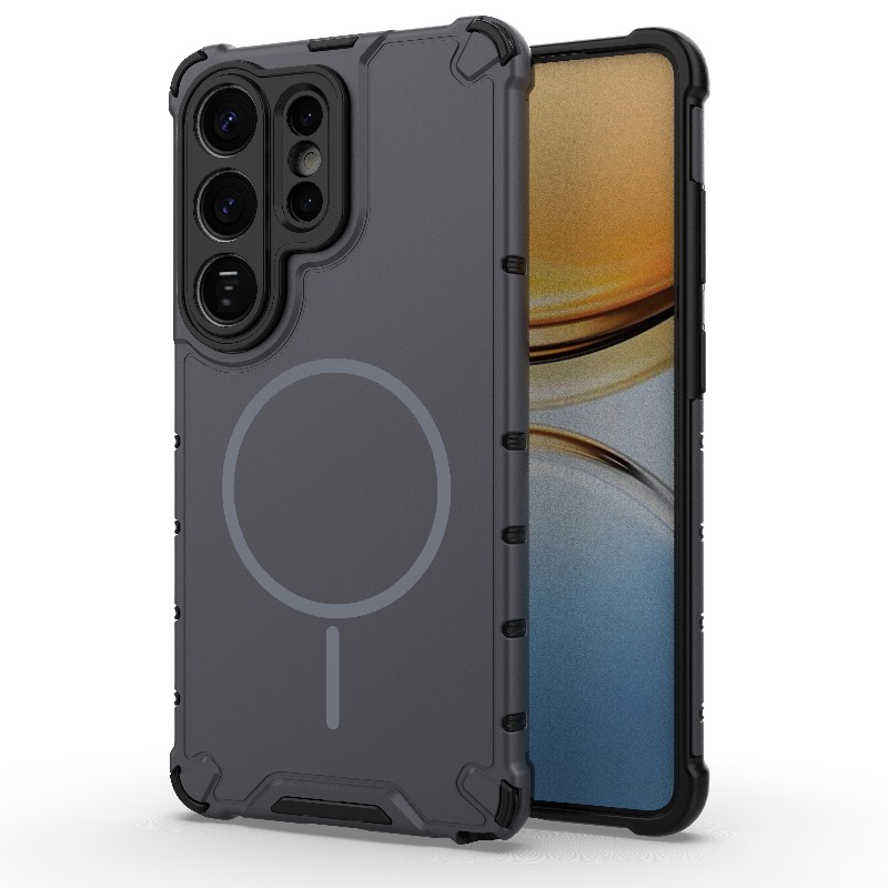 TEMU Phone Case - High-end Creative Solid Color Compatible Magnetic Phone Case For Galaxy A13 A14 A15 25 A35 A36 A55 A56 A34 A54 S23 S24 S25 S26 Full