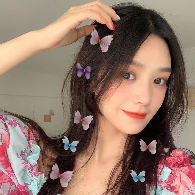 100pcs of mixed     hair clip non slip   clip side clip vintage hair clip gradient color hair accessories Product details 0