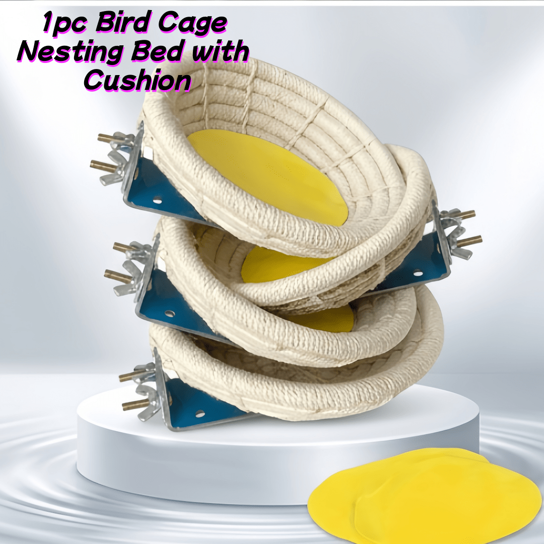 TEMU Bird Cage Nesting Bed With Cushion, Breeding And Station, Indoor Cage Decoration, Cockatiels Budgies And Lovebirds, Bird Supplies, Screw Fixed ,