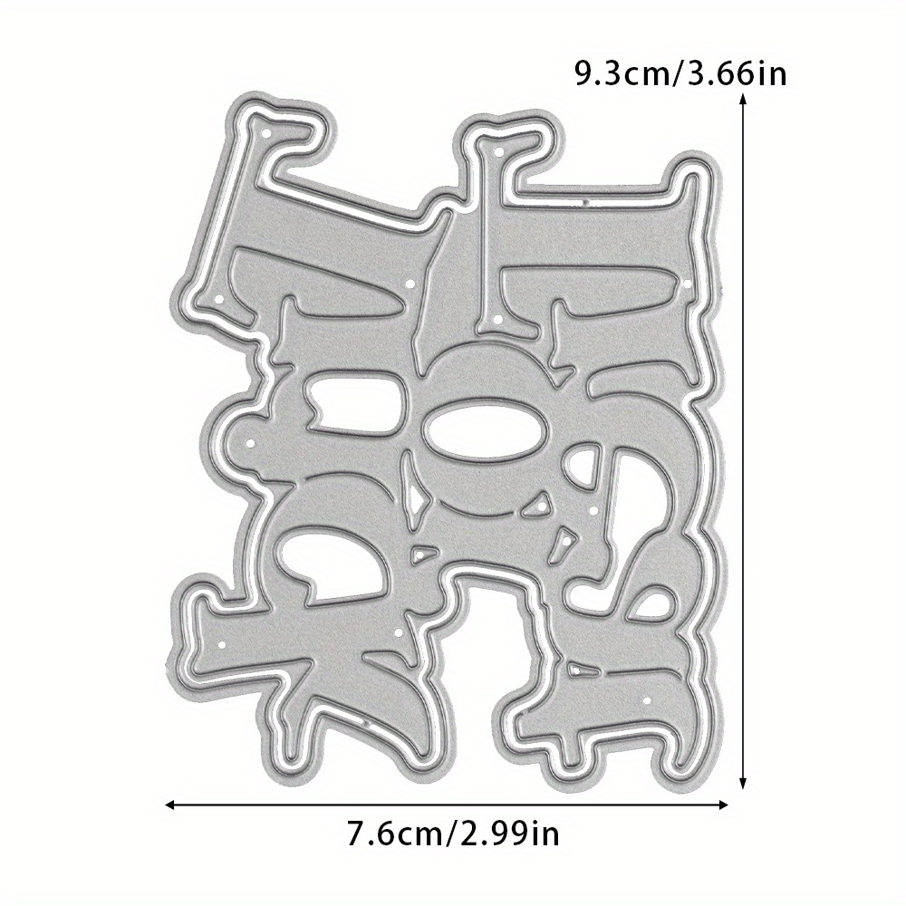 TEMU 1pc Original Halloween Trick Or Treat Metal Cutting Dies For Album Card Diary Hand Embossing Cutting Dies Decoration
