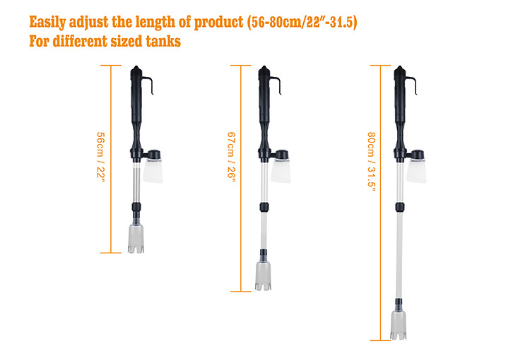 electric aquarium vacuum cleaner gravel tank automatic water changer filter fish not two pcs batteries Product details 5
