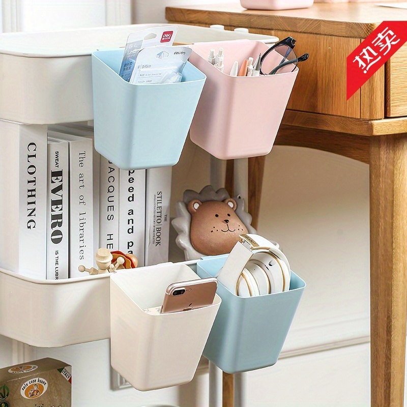 

- Hanging For Storage - 1/2/4 Polypropylene Organizer Bins For Kitchen, , Dormitory - Table- And Pen