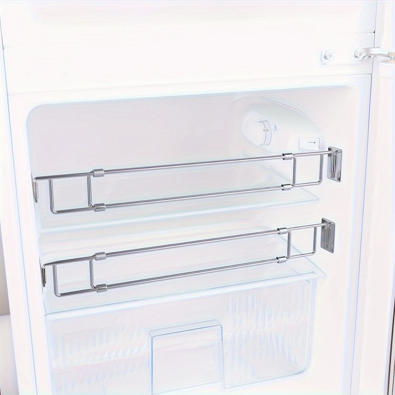 Barra estabilizadora telescópica de acero inoxidable de 2/4 piezas - Kit de refuerzo a prueba de golpes para refrigerador de autocaravana, barra de tensión de gabinete ajustable, accesorio universal para camping y autocaravanas - Imagen 3