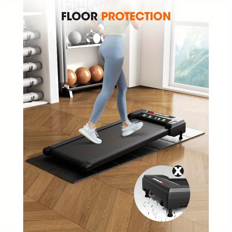 tapete para piso de caminar, tapete para bicicleta, tapete para bicicleta elíptica, tapete para bicicleta de correr, 71 x 32, 68 x 24, 102 x 36,   grosor, tapete antideslizante para bicicleta, elíptico, absorción de ruido y  