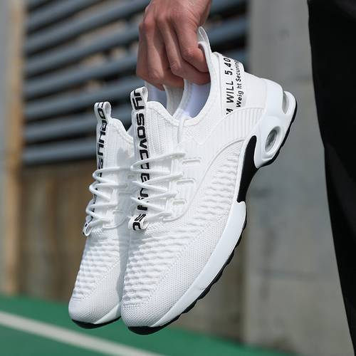 item picture sneakers casual mens sports running shoes lightweight breathable mesh walking shoes outdoor hiking shoes