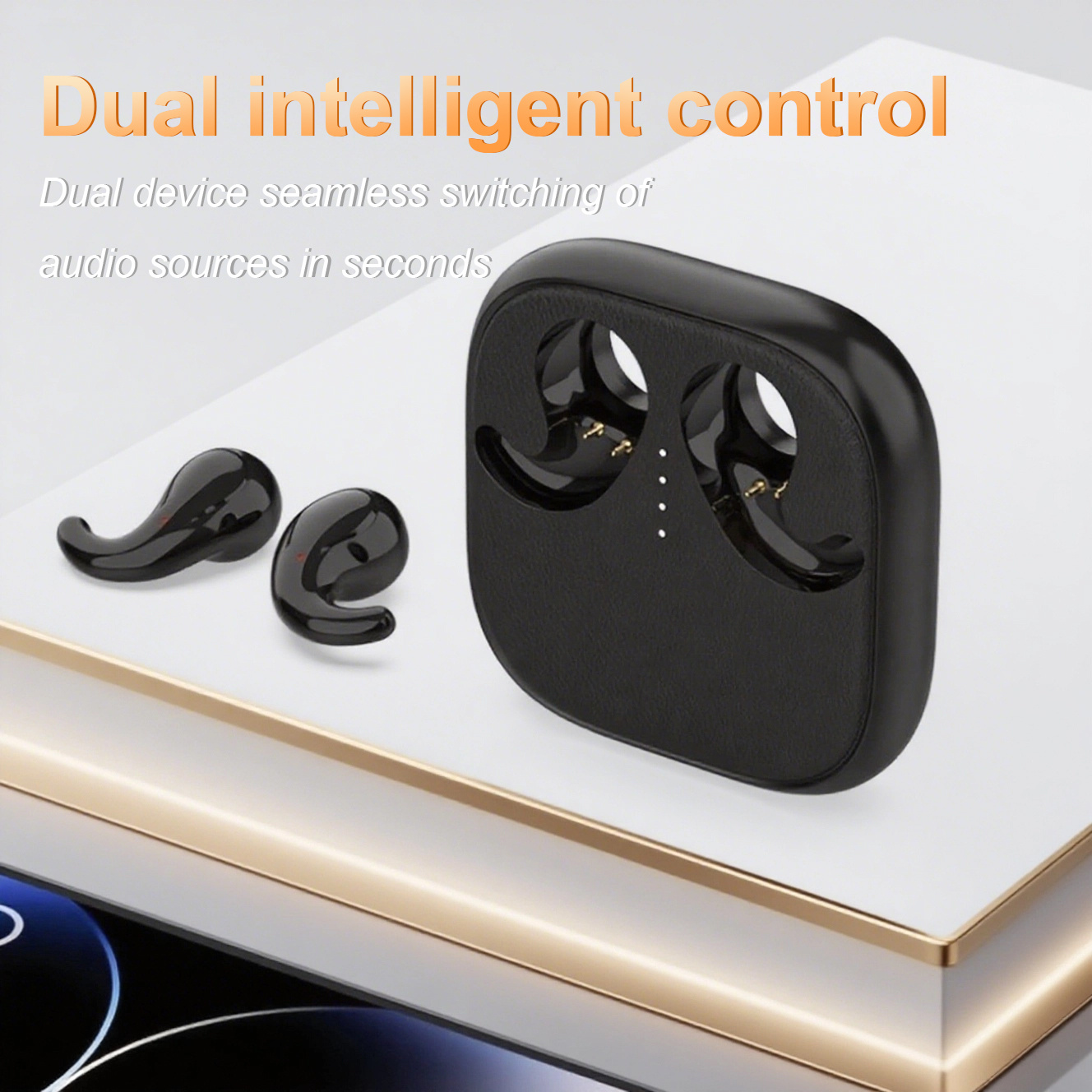 Auriculares inalámbricos T70 de alta calidad con sonido de alta fidelidad, salida potente, función de carga de emergencia, controles táctiles de voz HD, conexión automática para llamadas en ambos oídos y pantalla de nivel de batería - Imagen 6