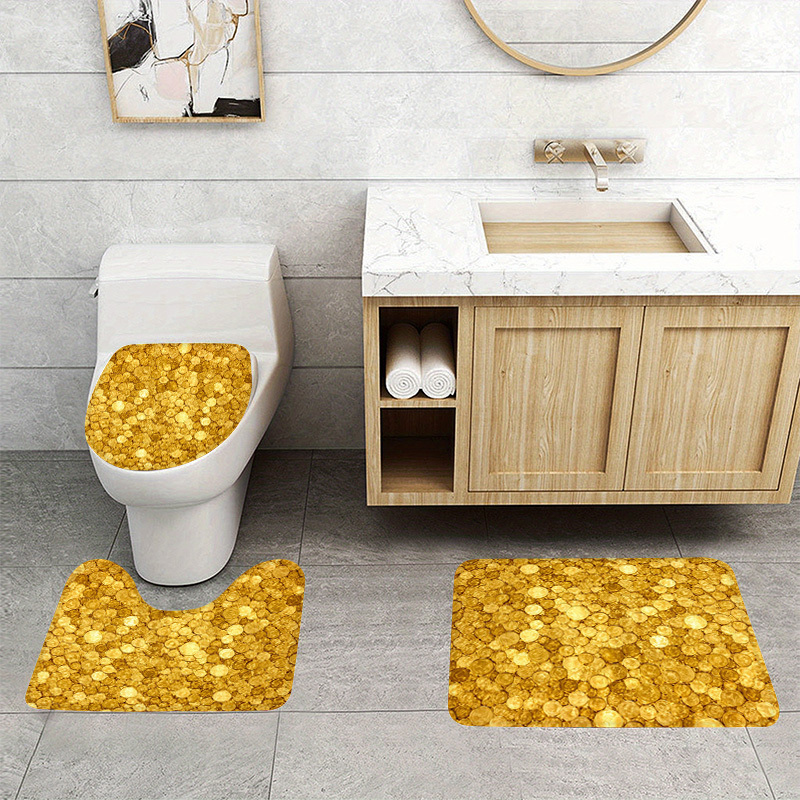 TEMU 豪華フトイレマット 超吸水・滑り止めバスマット 洗濯可能なレーション キッチン・玄関・寝室用 心地よくておしゃれなフロアマット 高級感 お手入れ簡単なソフトな表面