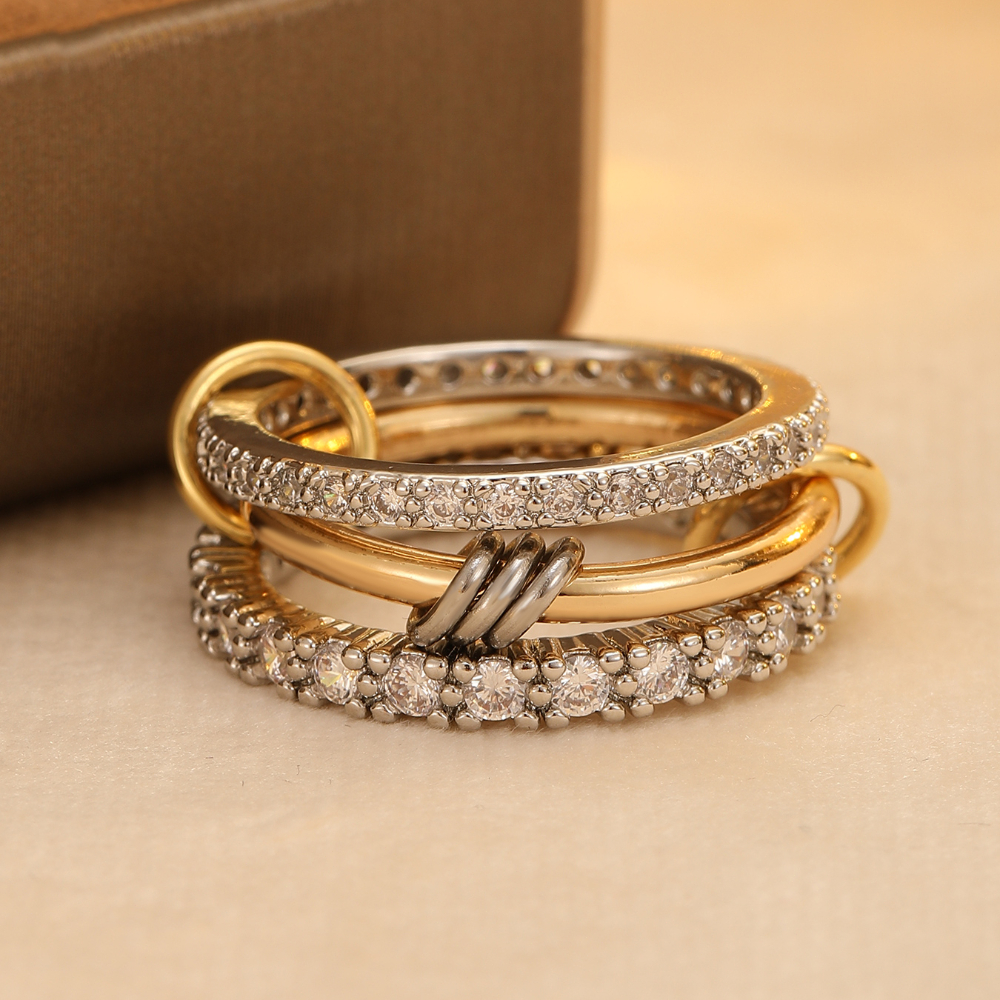 TEMU 1pc Women's Stackable Rings Design Party Jewelry Christmas And New Year Gift