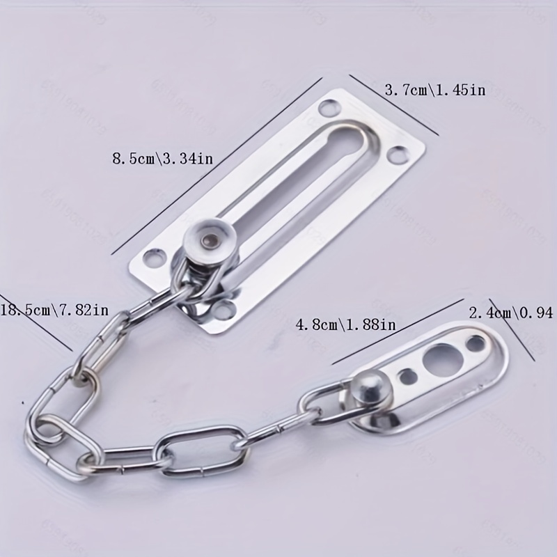 

1 Set, Stainless Steel Door Guard, Safety , Safety Bolt Sliding, Front Door Chain And Door Chain