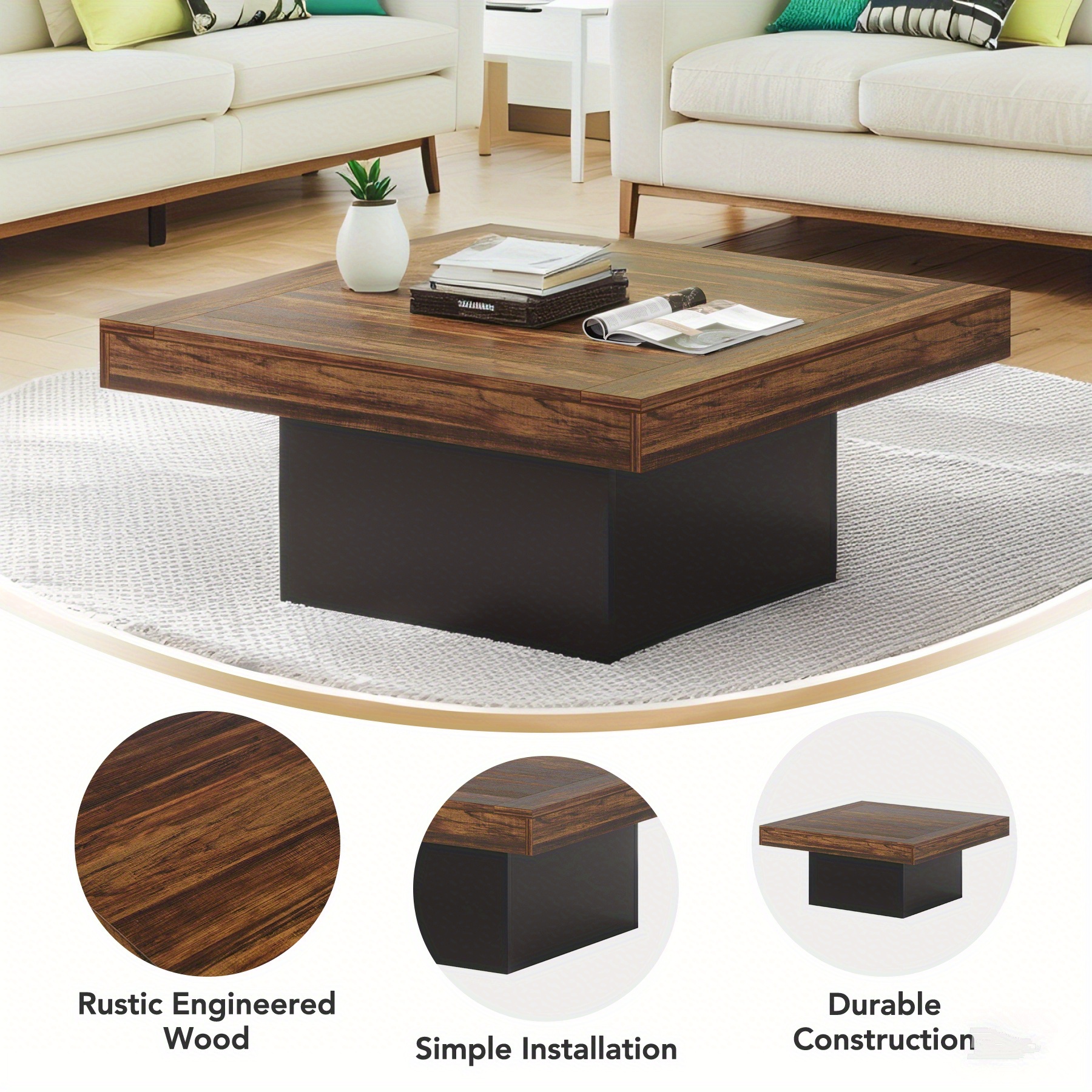 Modern Square Coffee Table Overview