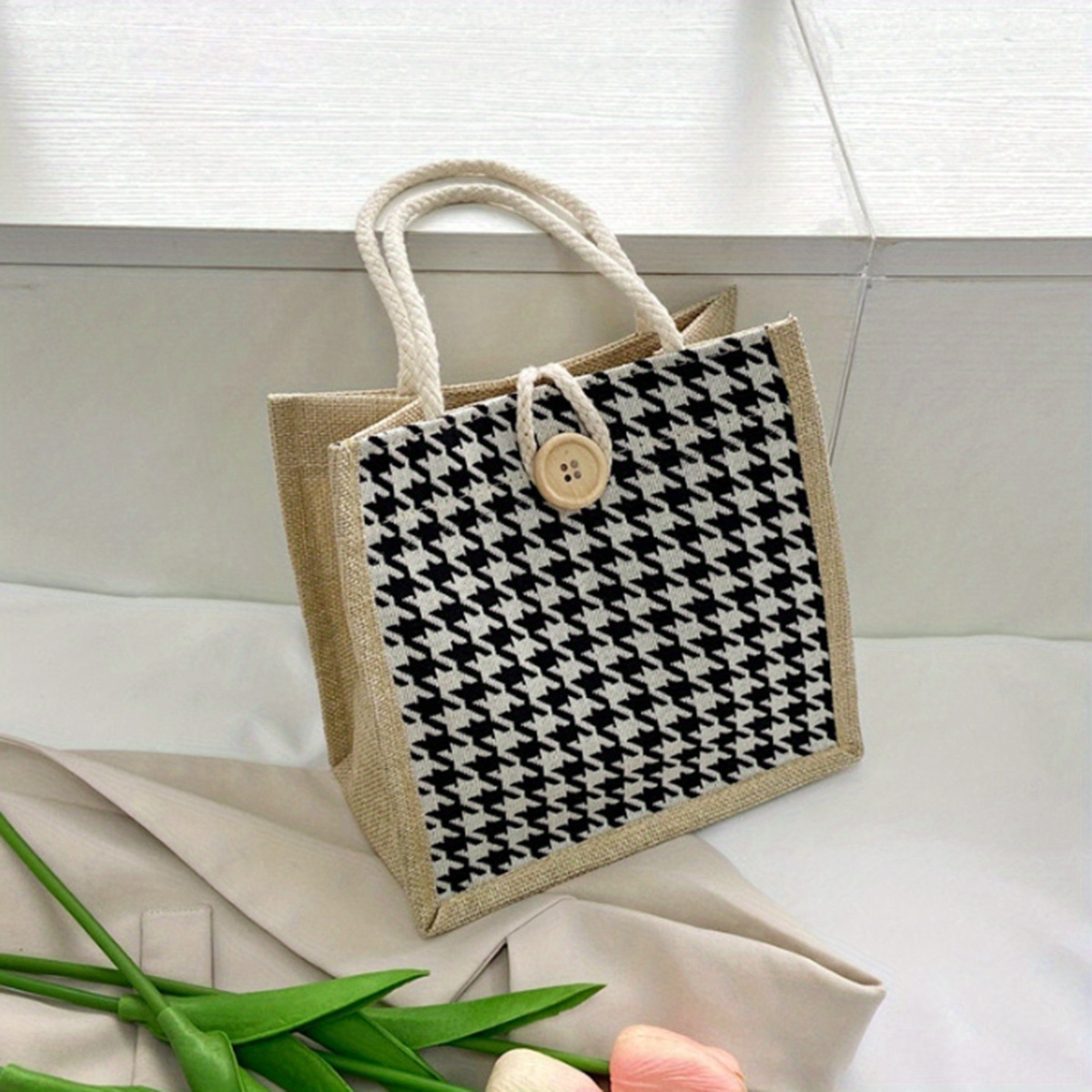 TEMU Borsa a per Shopping, Moda Esclusiva, Scatola Raffinata da Donna in Stile Giapponese per Studentesse - Confezione Singola