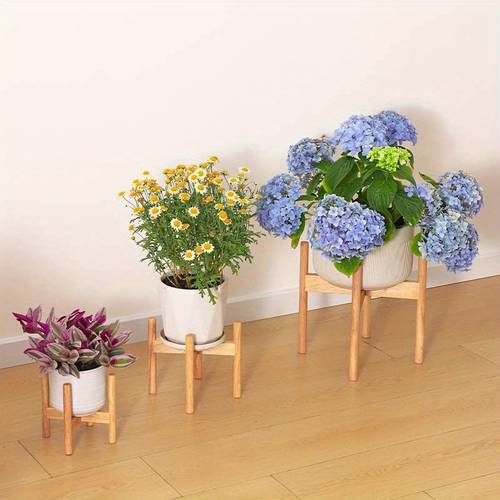 onneso modern solid wood plant stand indoor outdoor flower rack for balcony and living room floor standing storage shelf with multiple levels for potted plants sturdy natural wood design for home decor wood decorations for home indoor plant display minimalist plant holder multitier shelf