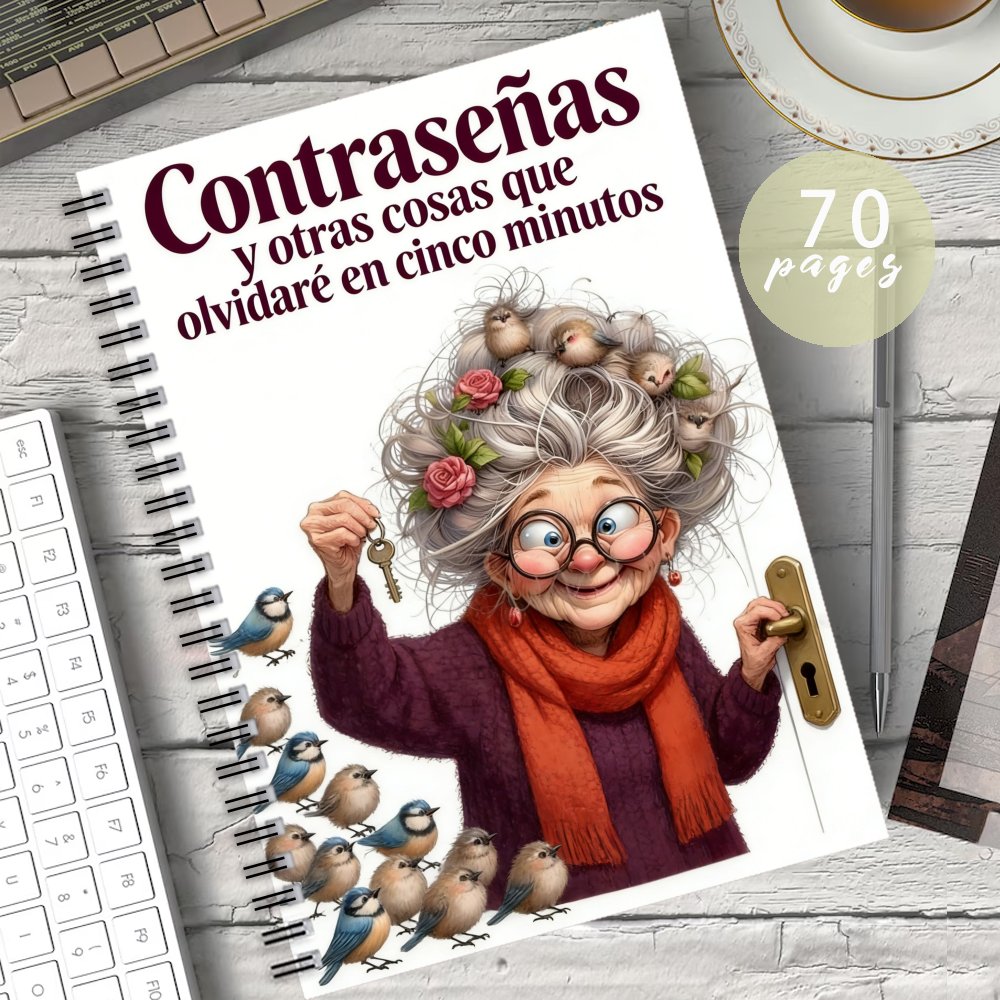 TEMU 1 cuaderno de de para contraseñas en español, diseñado para a organizar tus detalles de de sesión de tu sitio web y notas en español, con un