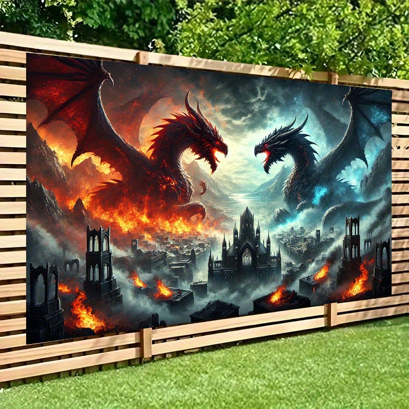 TEMU 1pc 8x6ft Tapestry - Dramatic Wall Decor For Parties, Weddings, Birthdays, And Celebrations - High-quality Polyester Fabric - Indoor/outdoor Use