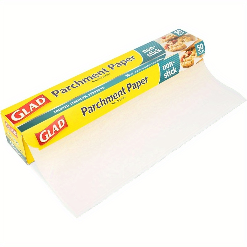 50 sq ft   parchment paper roll - pre-cut baking sheets for oven, microwave & freezer | food-safe, greaseproof & heat-resistant | easy   for, muffins, grilling, air fryer | reusable or disposable bakeware alternative, food storage, kitchen essential,   material, durable sheet, professional chefs, home bakers Product details 4