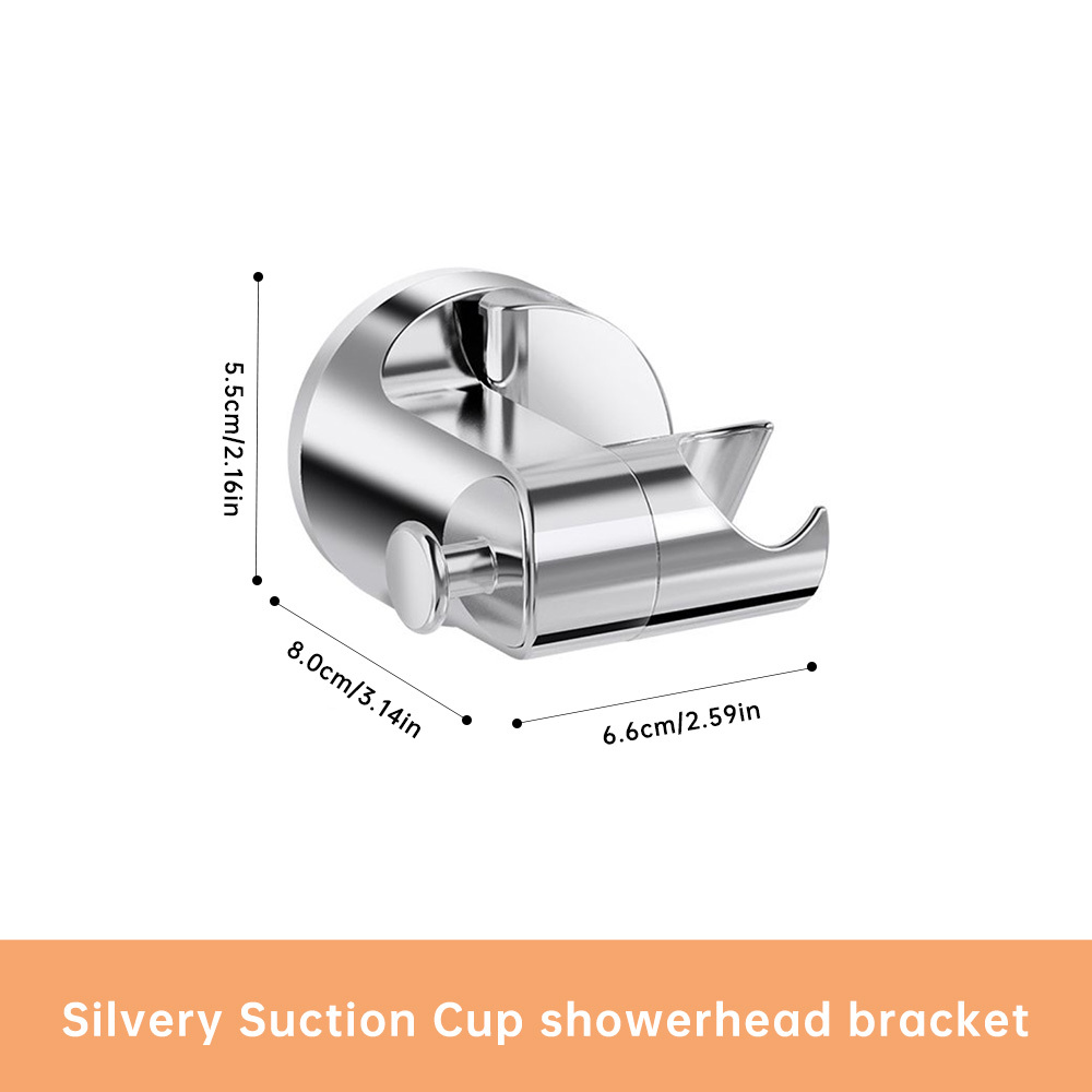 A Suction Cup Holder For An Adjustable Shower Head, Bathroom Shower System Handheld Shower Head Holder, Wall-mounted No-drill Bracket - In Colors, Bathroom Hardware