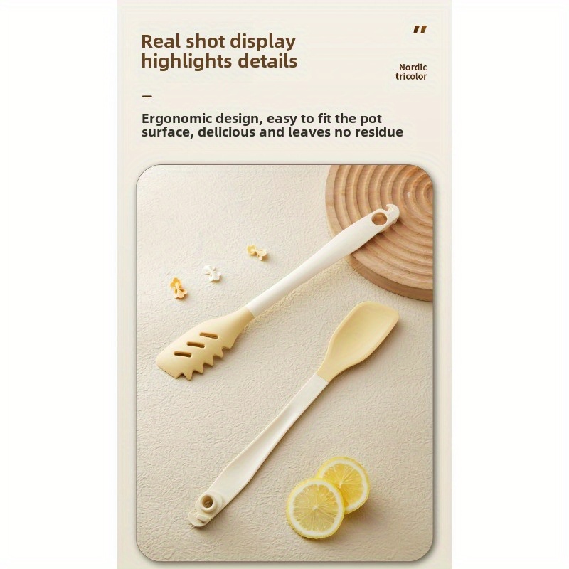 silicone clip detachable kitchen grilling tongs steak flipping tongs heat resistant high temperature   one tongs and noodle clip Product details 13