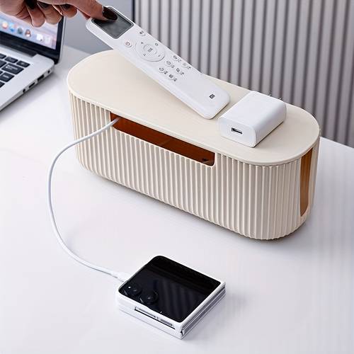 item picture space saving cable management box set a cable organizer for hiding power strip cables a wire storage box made of safe materials suitable for home and saving multipurpose storage suitable for home offices gaming setups and living