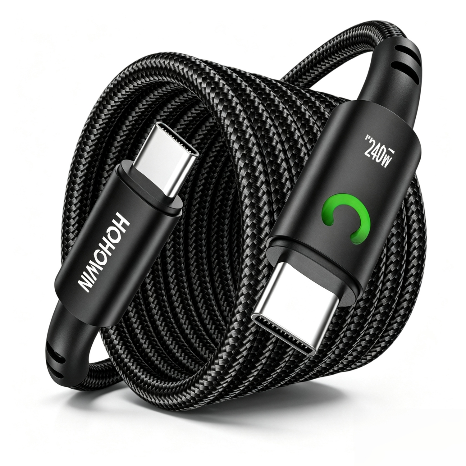 TEMU 240w Super Fast Charging Data Cable Suitable For, Huawei, Honor, Etc., Dual Type-c Super Fast Charging Cable For Iphone 15/16/17 And All Usb