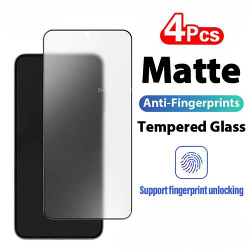 4pcs matte screen protector for galaxy a04 a14 a24 a34 a54 5g tempered glass for a05 a25 a15 a35 a55