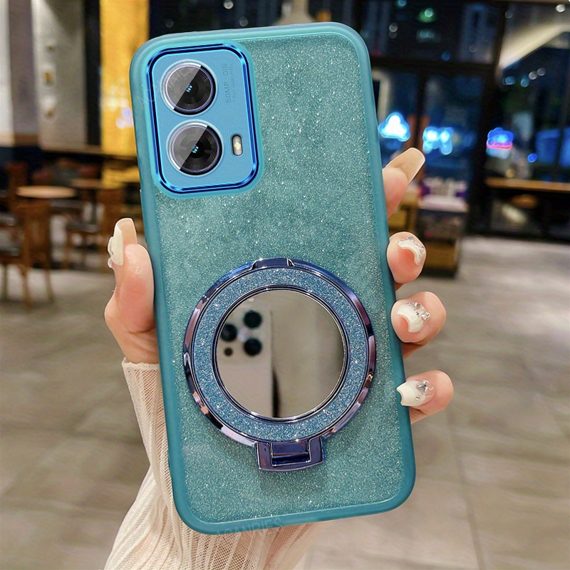 SEAHAI Cover per Motorola Moto G85 5G, Custodia Ultra Sottile in Silicone Liquido Morbida con Modello Animale di Fiori Carini, Elegante Matte TPU Bumper Antiurto Case - Viola S02