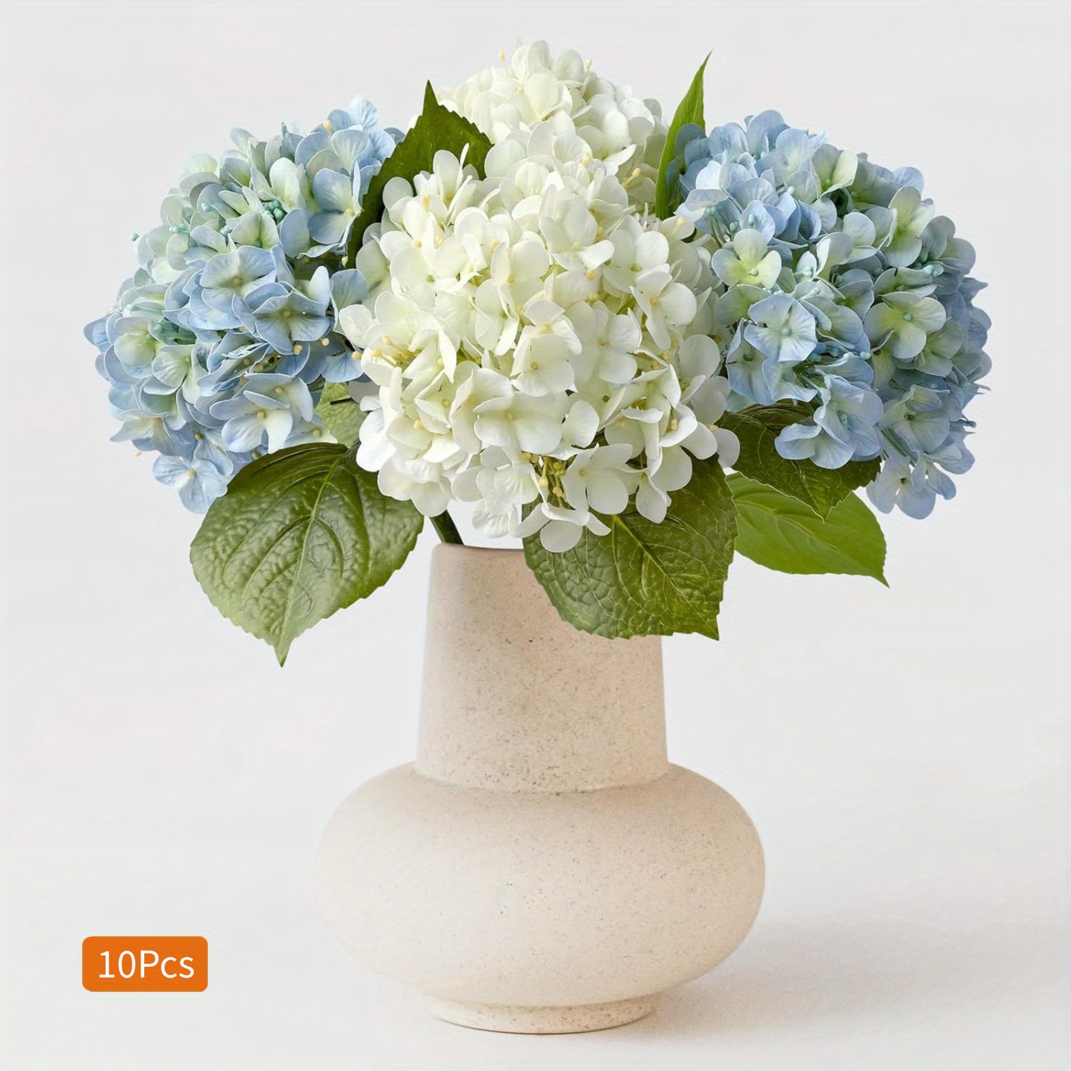 10pcs artificial white light blue hydrangea flower - Temu Australia