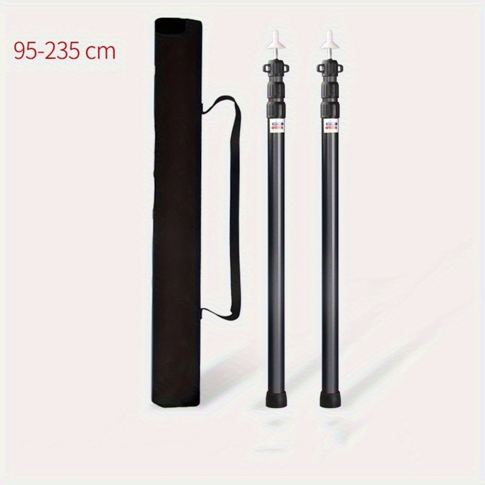 1set Suspended Bed, Canopy, Retractable Tent Pole, Aluminum Pole, 4-section Design, Universal Bracket Accessories