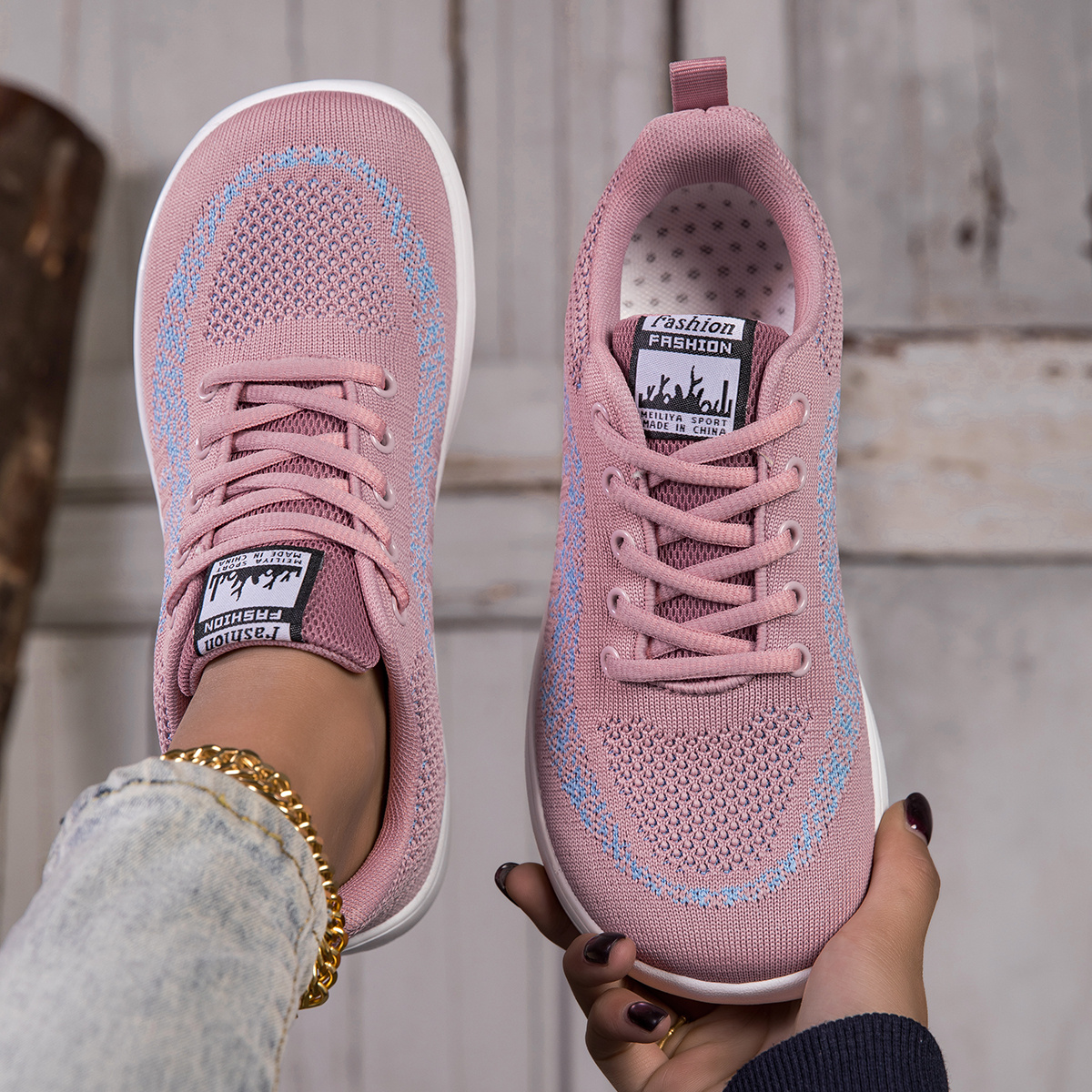TEMU Women' And Wide Last Casual Sports Shoes, Breathable Mesh Surface Refreshing And Non-stuffy Feet, Matching , Suitable For Daily Commuting,